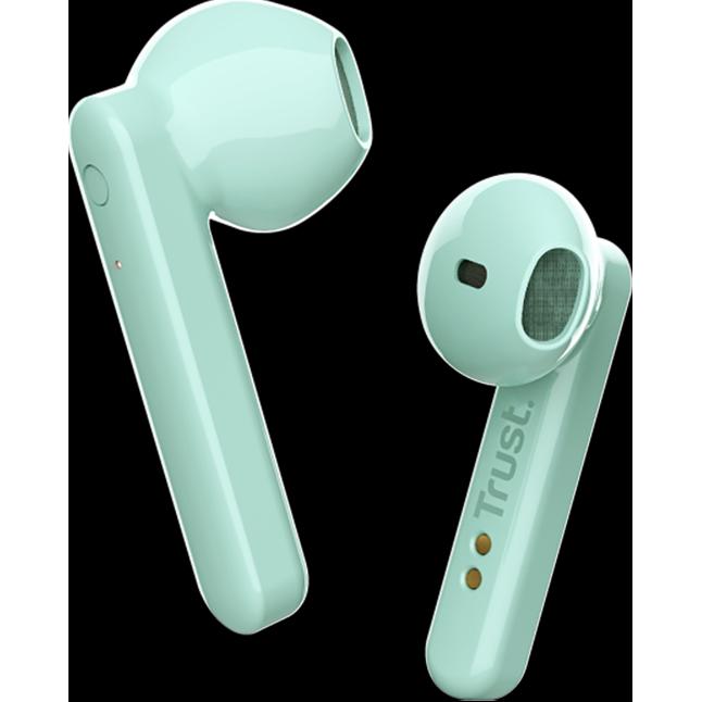 Trust Primo Touch Bt Earphones Mint (12 h, Kabellos), Kopfhörer, Türkis