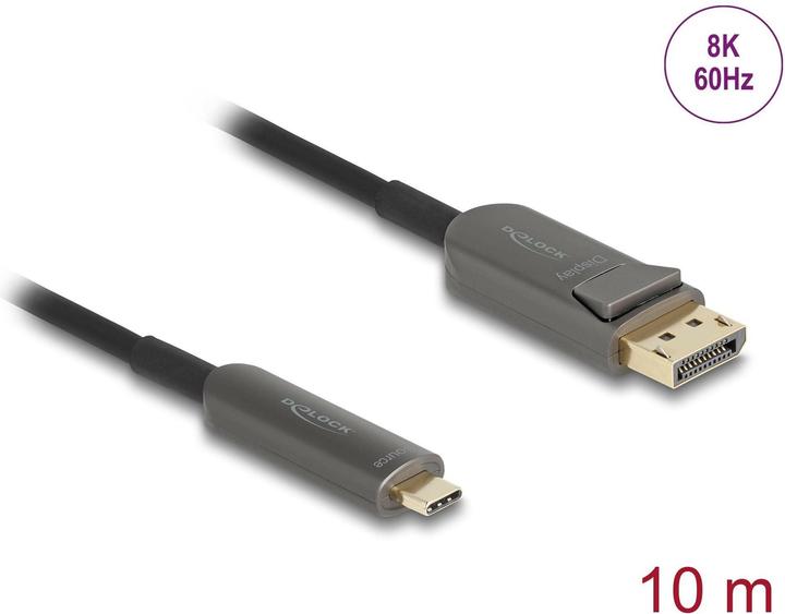 Image du produit Delock Aktives Optisches Kabel USB Type-C zu DisplayPort 8K (10 m)