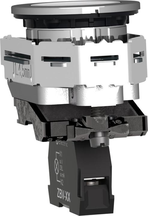 Actual product image Schneider Electric Indicator light XB4F complete, 30mm, white, XB4FVG1
