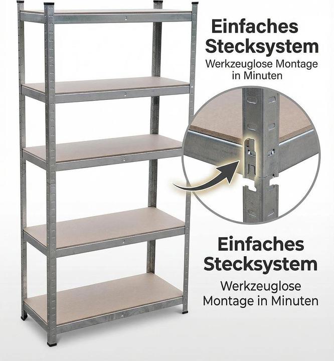 Actual product image Heavy duty shelf 75 kg per shelf