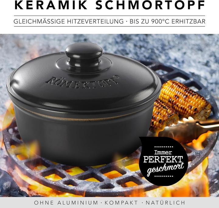 Actual product image Römertopf MEDI casserole with lid (23.20 cm, Roman pot, Ceramic)