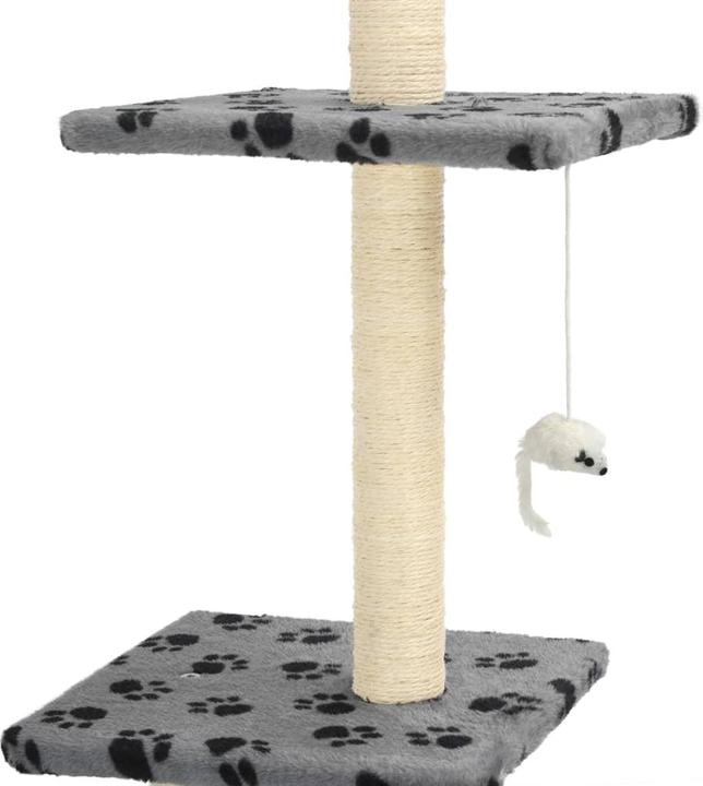 Produktbild vidaXL Kratzbaum (Grau mit Pfoten-Muster)