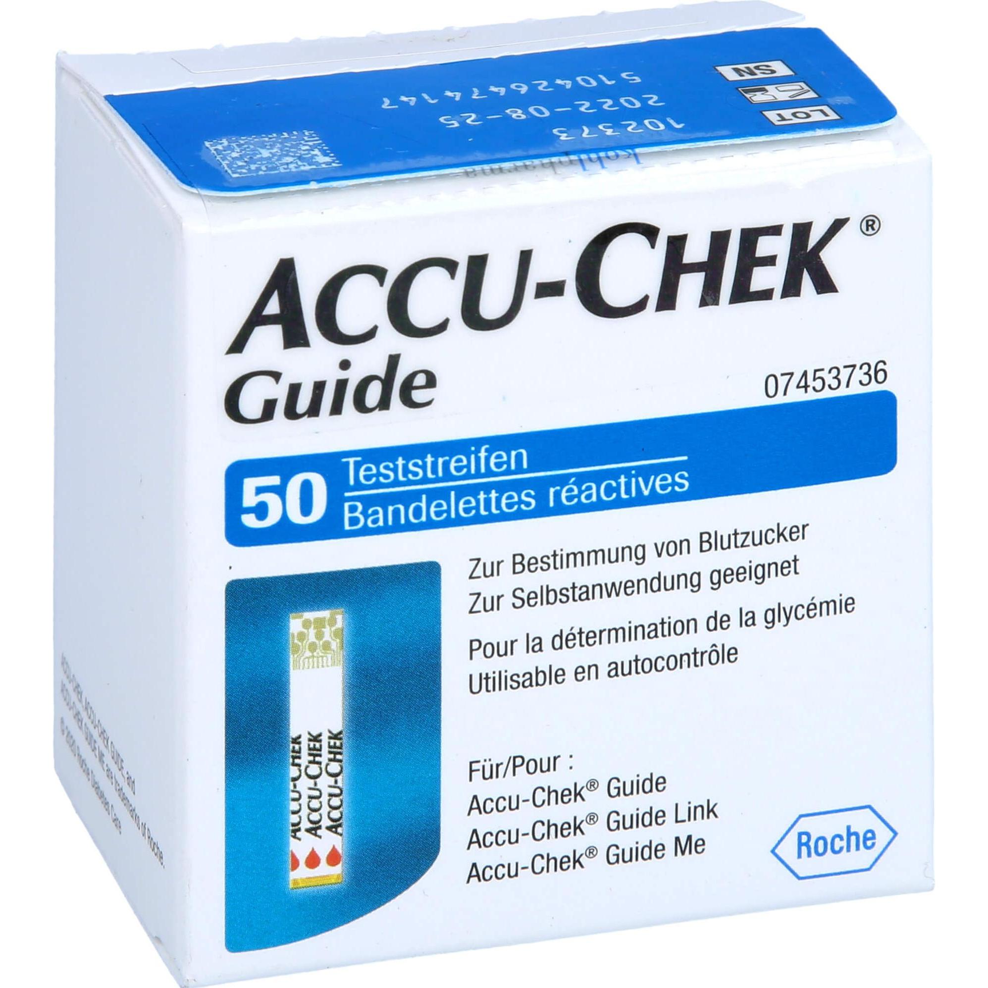 C & P, Bluttest, Accu Chek Guide, 50 St TTR (Teststreifen)