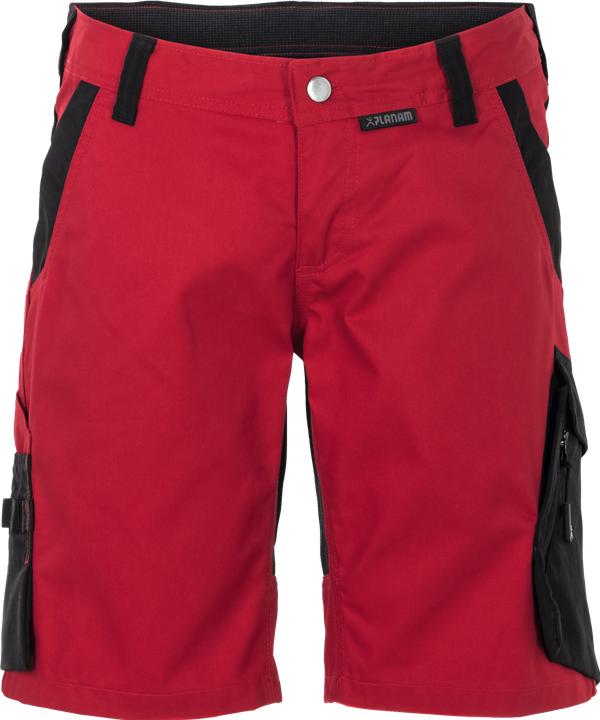 Actual product image Planam Ladies shorts red/black M L (L)