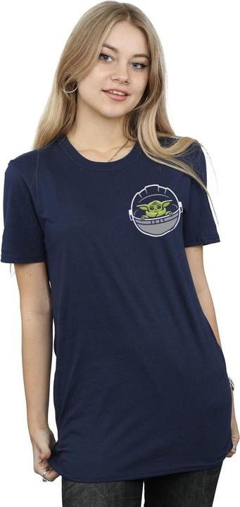 Produktbild Star Wars The Mandalorian The Child Drawn Breast Print TShirt (L)