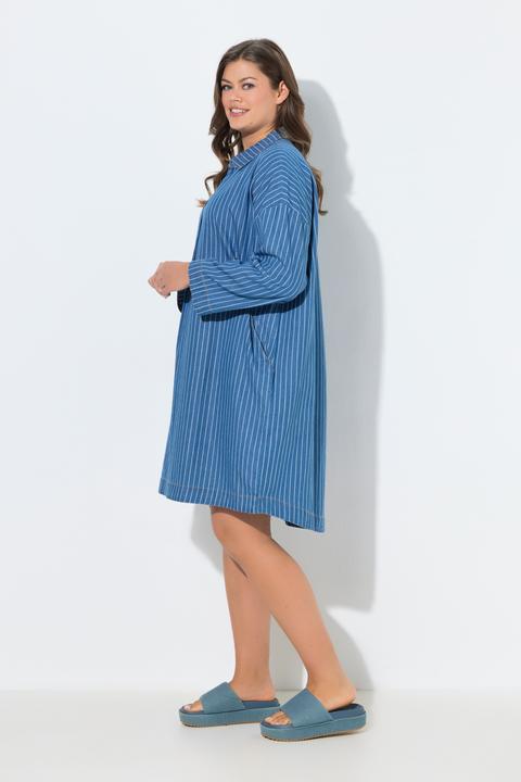 Image du produit Laurasøn Robe rayée en denim, manches longues (48)