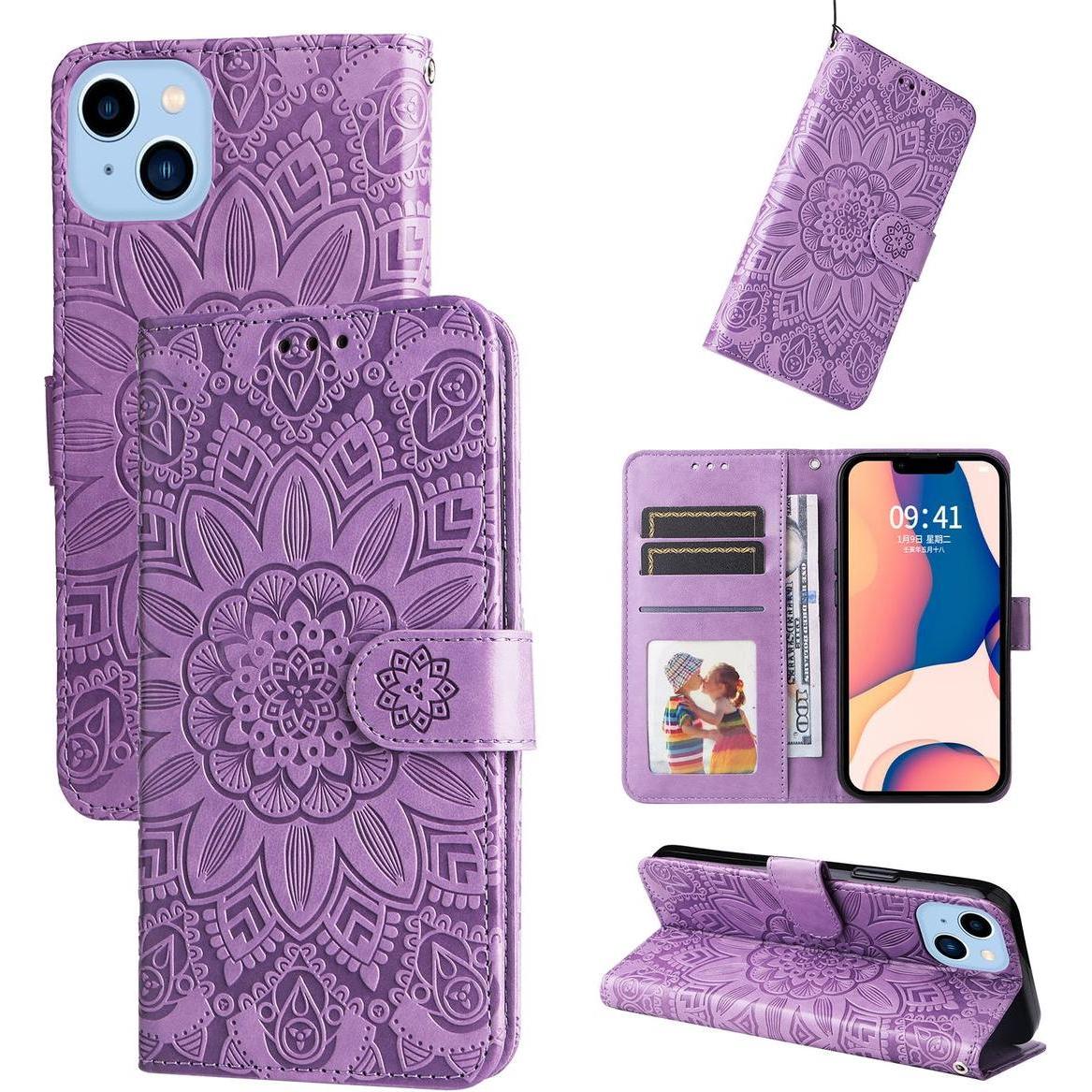 Thumbnail - König Design Hülle Handy Schutz für Apple iPhone 14 Serie Case Cover Bumper Kartenfach Etuis (Apple iPhone 14), Smartpho...