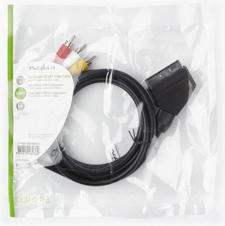 Immagine prodotto Nedis Cavo RCA SCART Spina SCART (2 m)