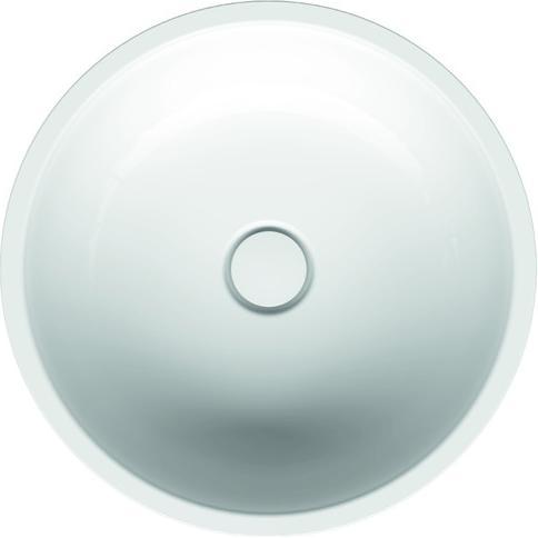 Bette, Waschbecken, BetteBalance Einbauwaschtisch, GlasurPlus, rund, 435mm, glasierter Titan-Stahl (435 mm, 435 mm)