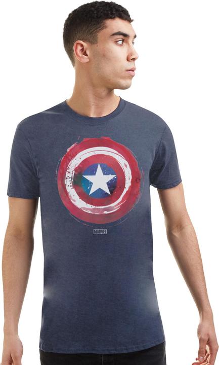 Produktbild Captain America Mens Paint Shield TShirt (L)