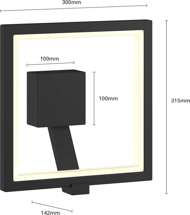 Produktbild Lucande Square (600 lm)