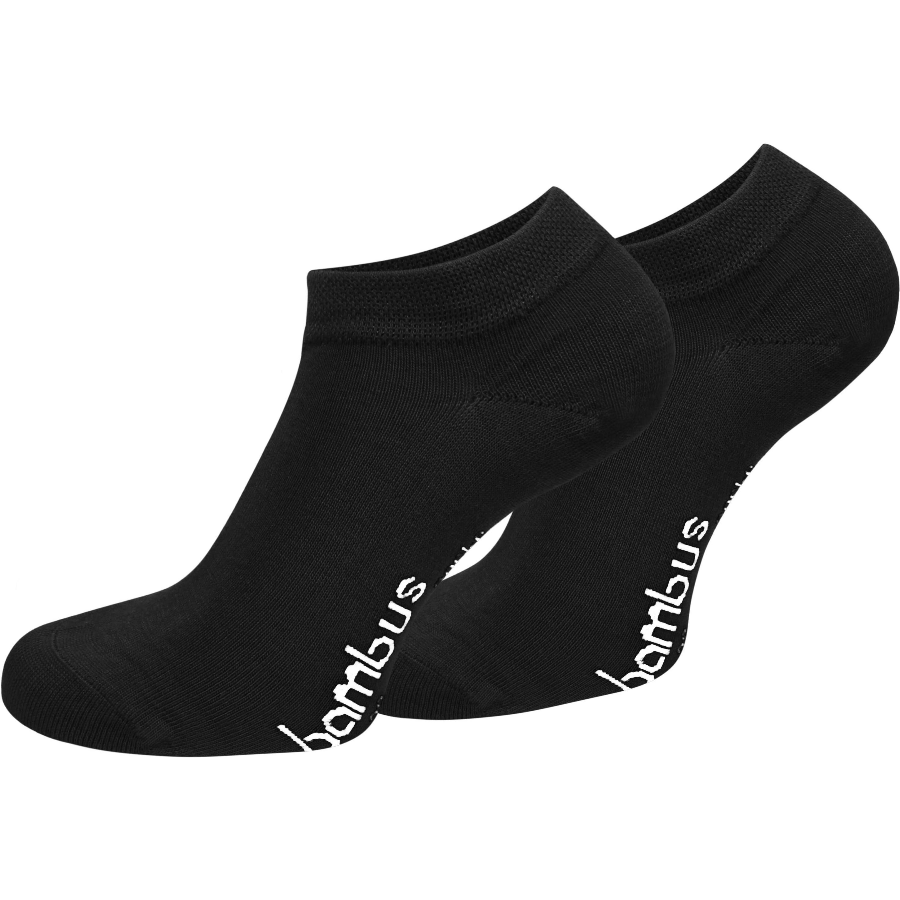 Thumbnail - Normani, Herren, Socken, 6 Paar Bambus-Gesundheitssocken Sneakers, Schwarz, (6er Pack, 39 - 42)