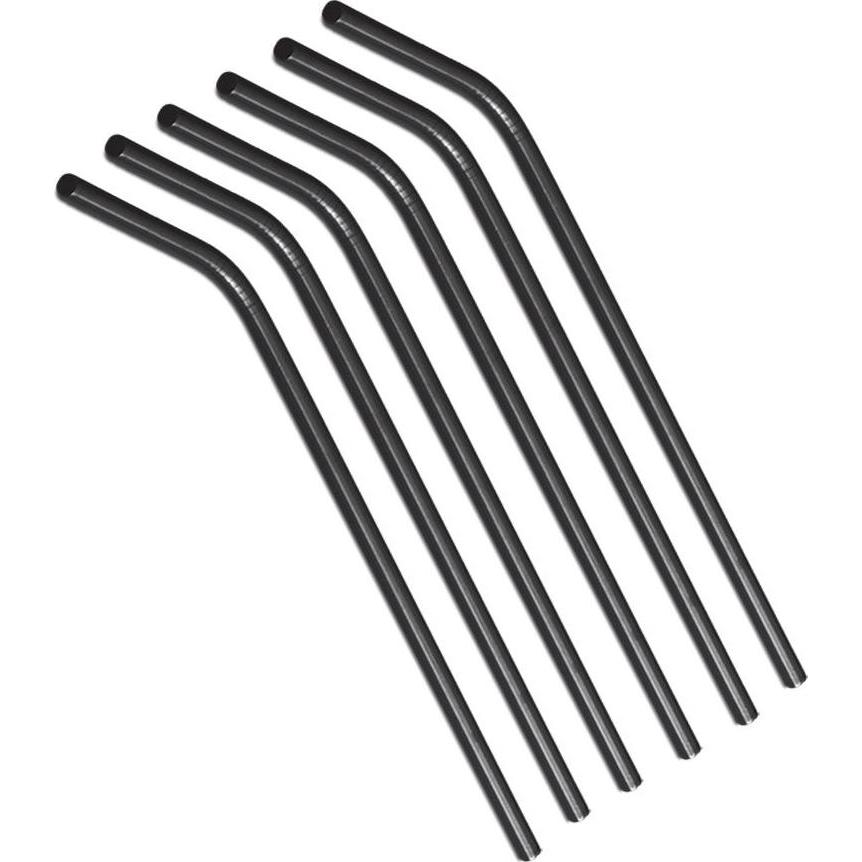Thumbnail - BerlingerHaus Strohhalm-Set aus Edelstahl schwarz 6 Stk., Strohhalm, Schwarz