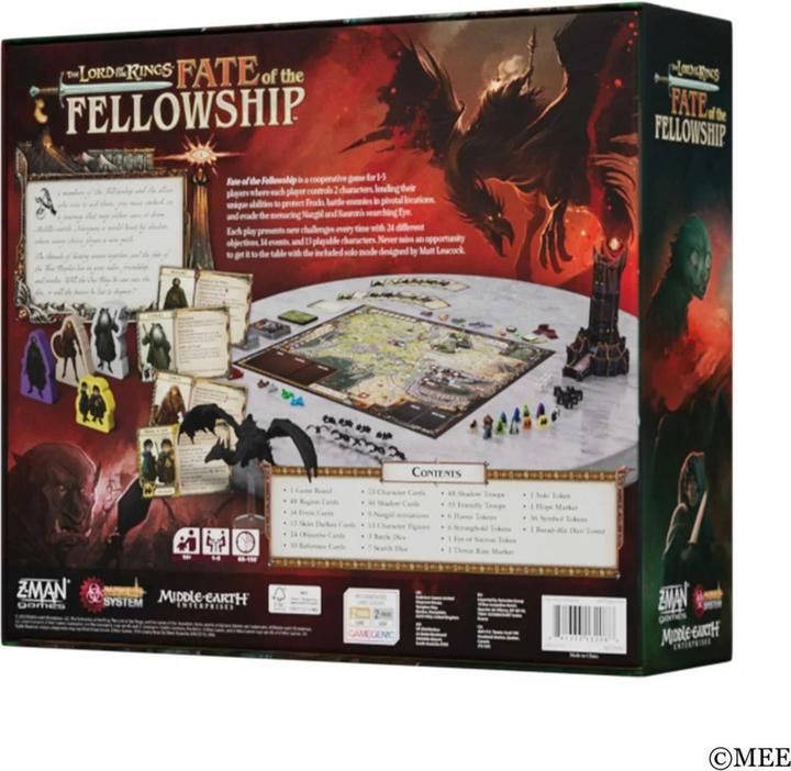 Productafbeelding Lord of the rings - Fate of the Fellowship (ZMGPSM0101en) (Engels, 1 - 5 Spelers)