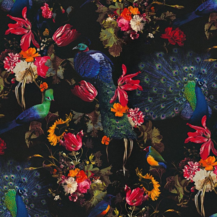 Actual product image Erismann Instawalls Peacock Textured Wallpaper (53.5 x 978.5 cm)