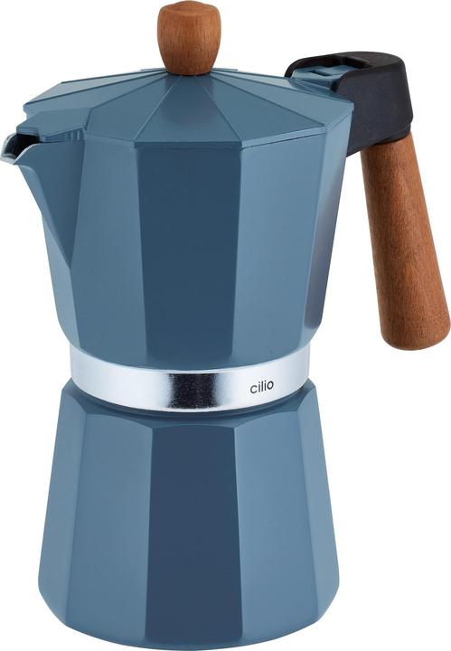 Cilio Espressokocher LEGNO 6T blu (6 Tassen)