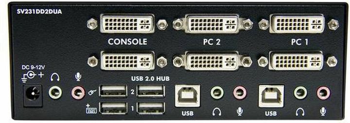 Image du produit StarTech Commutateur à double affichage 2 ports