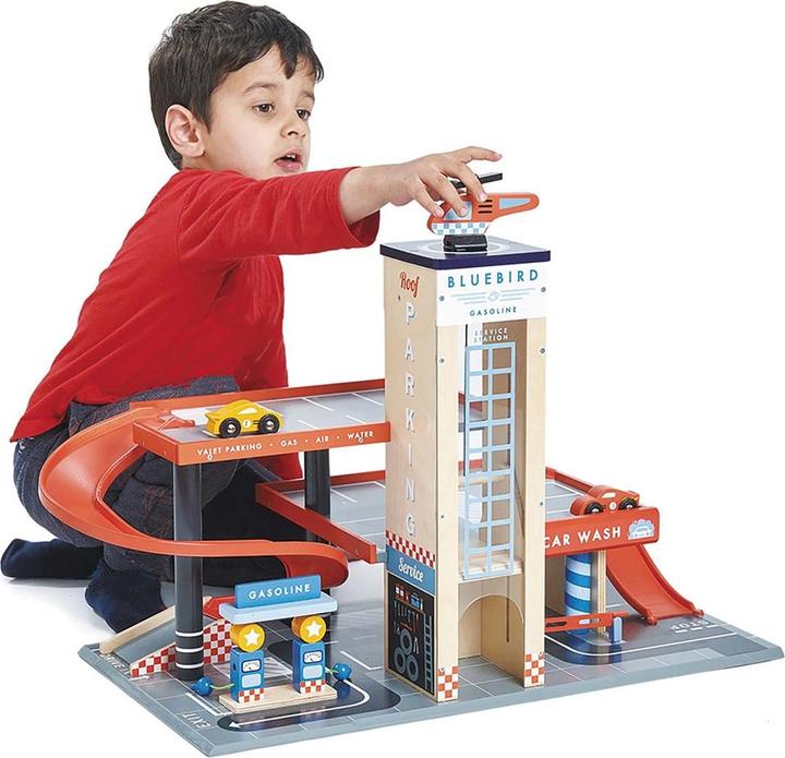 Produktbild Tender Leaf Toys Autowerkstatt Blue Bird
