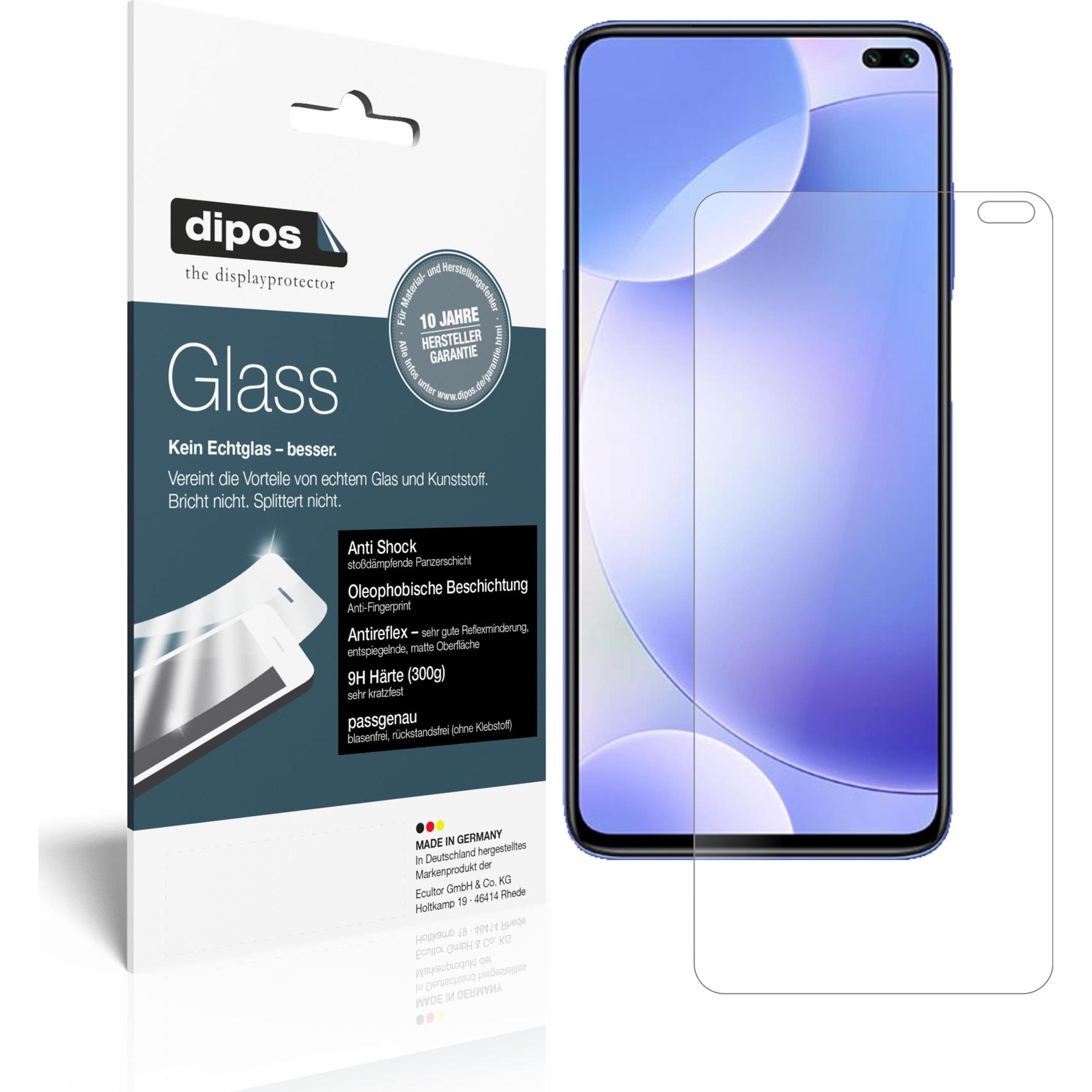 Dipos Displayschutz Anti-Shock (2 Stück, Xiaomi Poco X2), Smartphone Schutzfolie, Transparent
