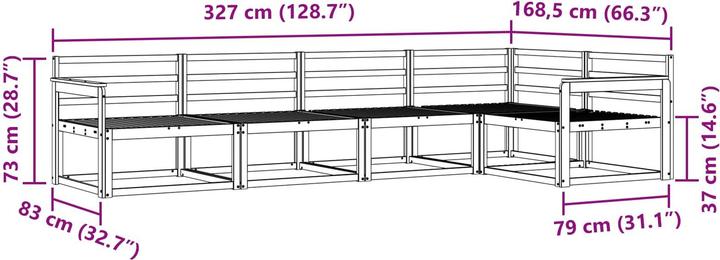 Produktbild vidaXL Gartenmöbel Set