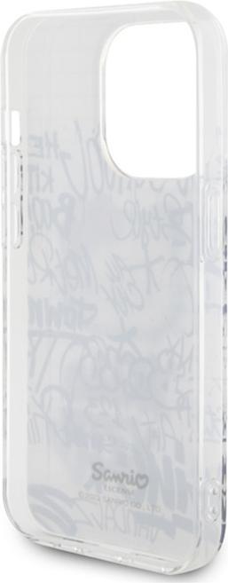 Actual product image Hello Kitty HKHCP14XHDGPHT iPhone 14 Pro Max 6.7" biały/white hardcase IML Kitty On Bricks Graffiti (Apple iPhone 14 Pro Max)