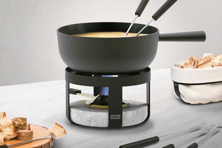 Actual product image Stöckli Käsefonduegarnitur Pilatus Stone Classic ø 22 cm (Cheese fondue)