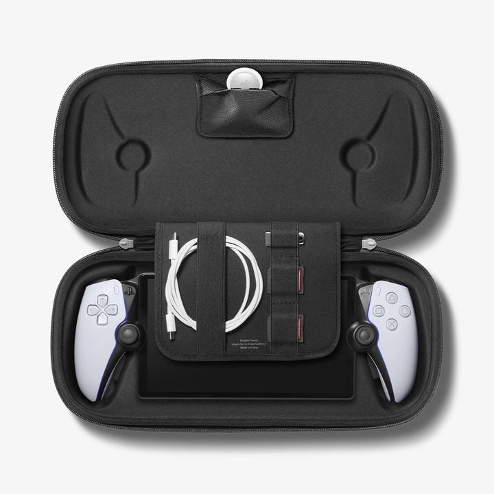 Actual product image Spigen - Klasden Pouch - Sony Playstation Portal Remote, for Accessories - Charcoal Grey