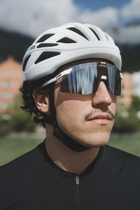 Actual product image Uvex pace stage (White Matt, Mirror Silver)