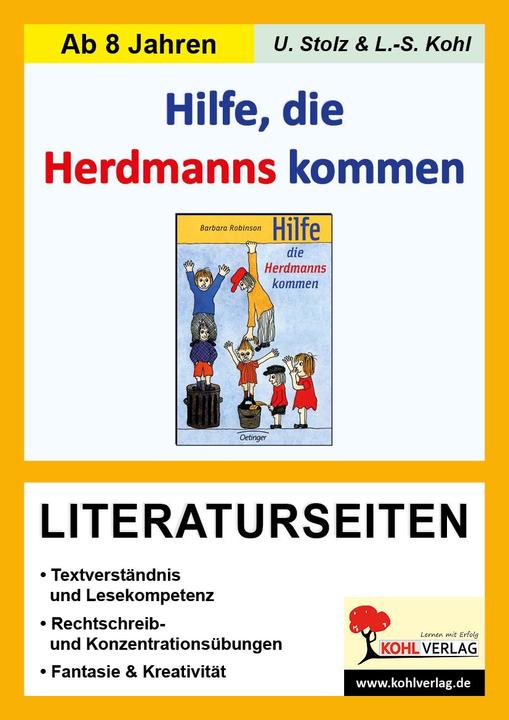 Actual product image Hilfe die Herdmanns kommen / Literaturseiten (German, KOHL VERLAG The publisher with the tree, Ulrike Kohl Pride, 2006)