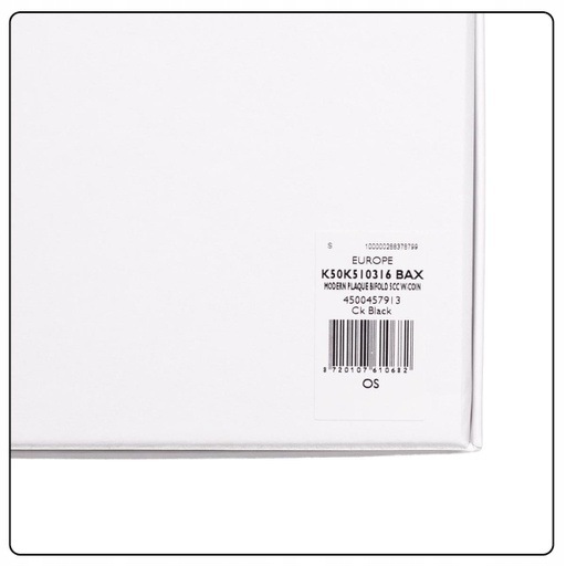 Image du produit Calvin Klein Porte-monnaie pour homme Modern Plaque Bifold 5 CC Coin Klein, Noir (Ck Black), taille unique