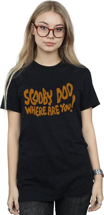 Actual product image Scooby Doo Womens/Ladies Where Are You Spooky Cotton Boyfriend T-Shirt (M)