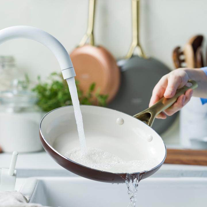 Actual product image Greenpan Shades 3-delige Pannenset met keramische antikleeflaag - TERRA 3-delig (CC009020001) (Aluminium)