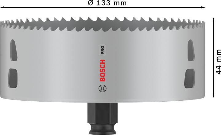 Actual product image Bosch Professional Zubehör PRO Multi Material PC Plus Lochsäge (133 mm)