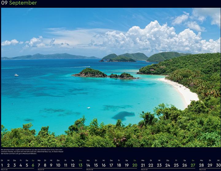 Productafbeelding Trauminseln - Wandkalender 2026 (60 x 45 cm)