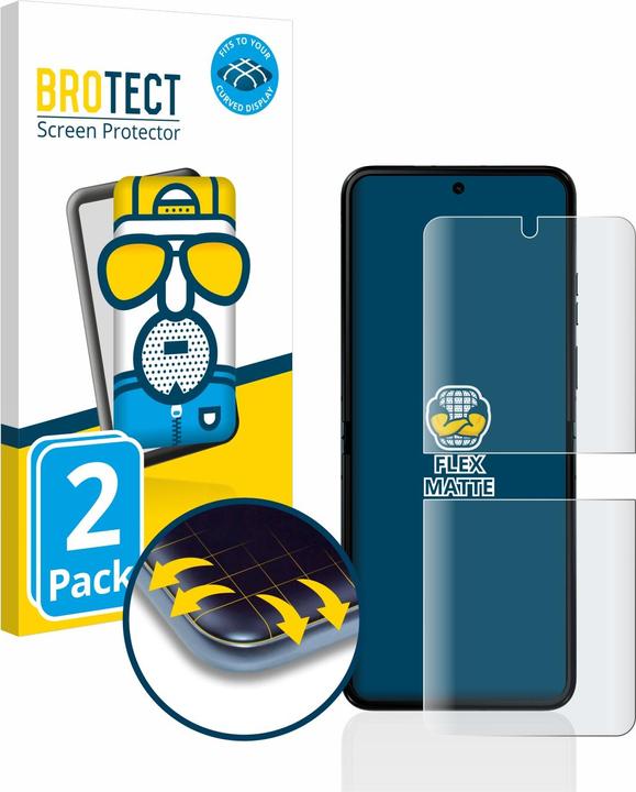 Produktbild BROTECT Full-Cover Displayschutz Matt (2 Stück, Motorola Razr 40 Ultra)