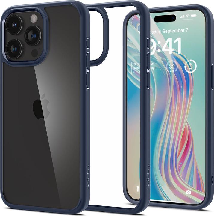 Image du produit Spigen Ultra Hybrid, bleu marine - iPhone 15 Pro (Apple iPhone 15 Pro)