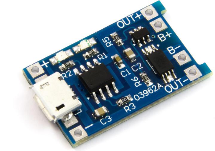 Produktbild Purecrea TP4056 Lithium LiPo Akku Batterie Lademodul Micro USB 5V 1A