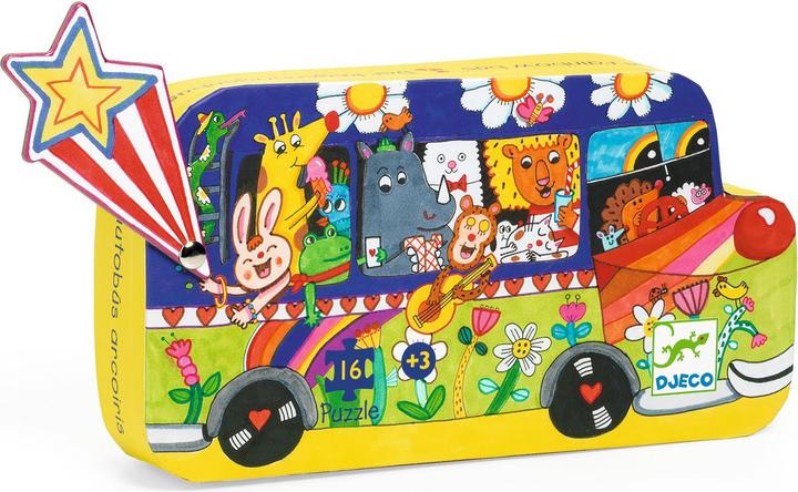 Immagine prodotto Djeco Puzzle bus arcobaleno 16 pezzi (16 pezzi)