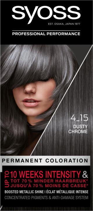 Actual product image Syoss Color Baseline 4-15 Dusty Chrome Hair Dye (4-15 Dusty Chrome)