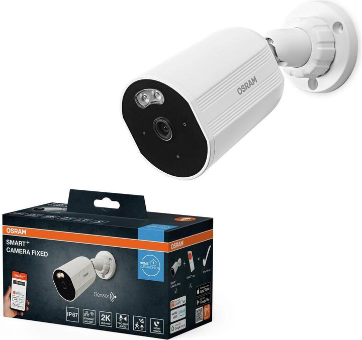 Produktbild Osram SMART+ WIFI OUTDOOR CAMERA FIXED White (2560 x 1440 Pixels)