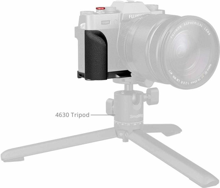 Immagine prodotto SmallRig 5665 L-Shaped Mount Plate with Silicone Handle FUJIFILM X-T30 / X-T30 II / X-T30 III (Charcoal Silv) (Gabbietta)