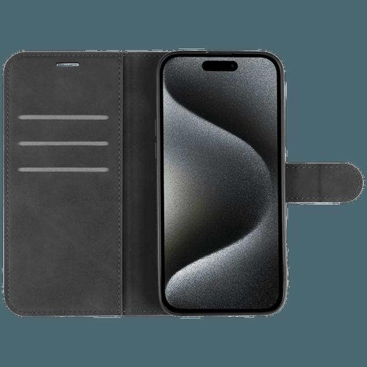 Actual product image Just in Case Pu-Leather Premium Book Case Black Apple iPhone 16 Pro (Apple iPhone 16 Pro)