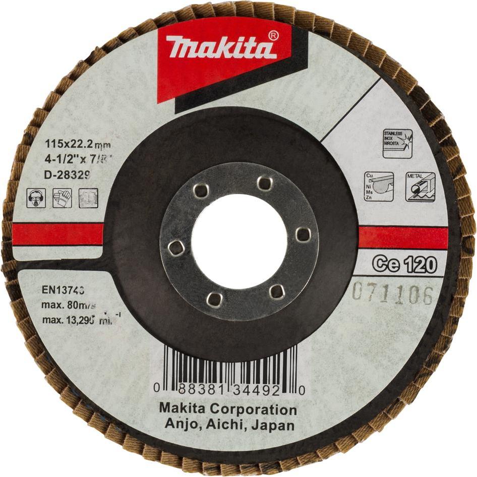 Thumbnail - Makita, Schleifmittel, Fächerschleifsch. 115mm 120 (120)