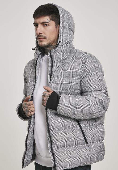 Produktbild Urban Classics Hooded Check Puffer Jacket (S)
