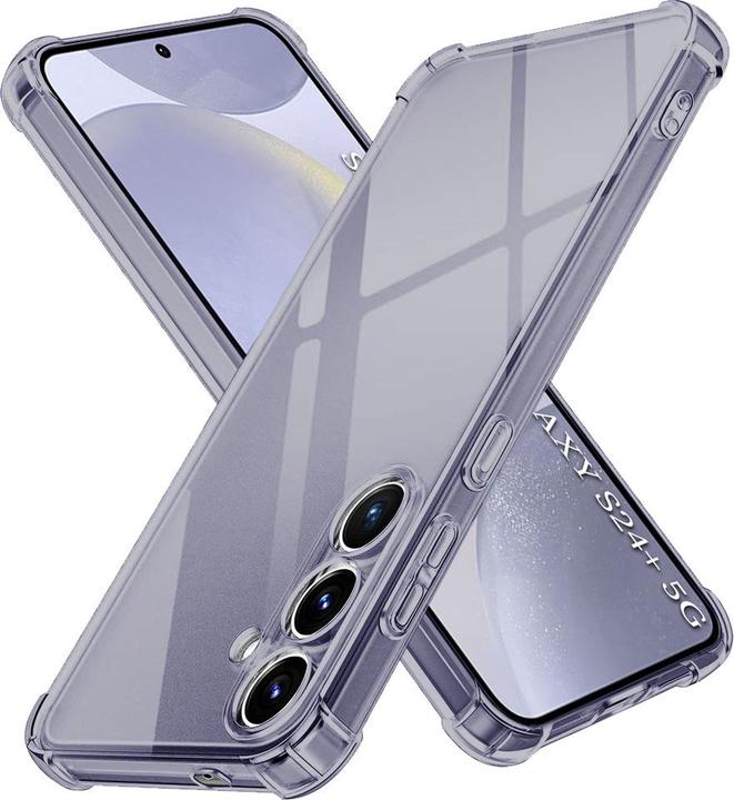 Image du produit Techsuit - Shockproof Clear Silicone - Samsung Galaxy S24 Plus - Smoke Black (Samsung Galaxy S24+)