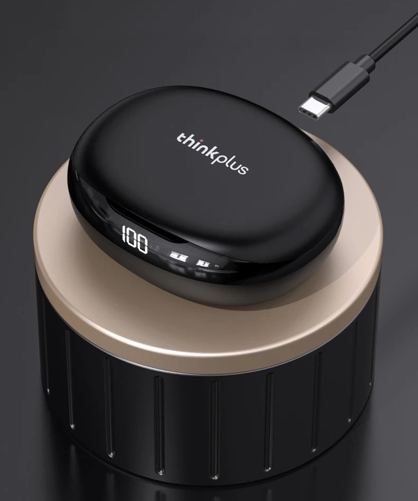 Actual product image Lenovo Thinkplus LivePods T50 wireless in-ear headphones black