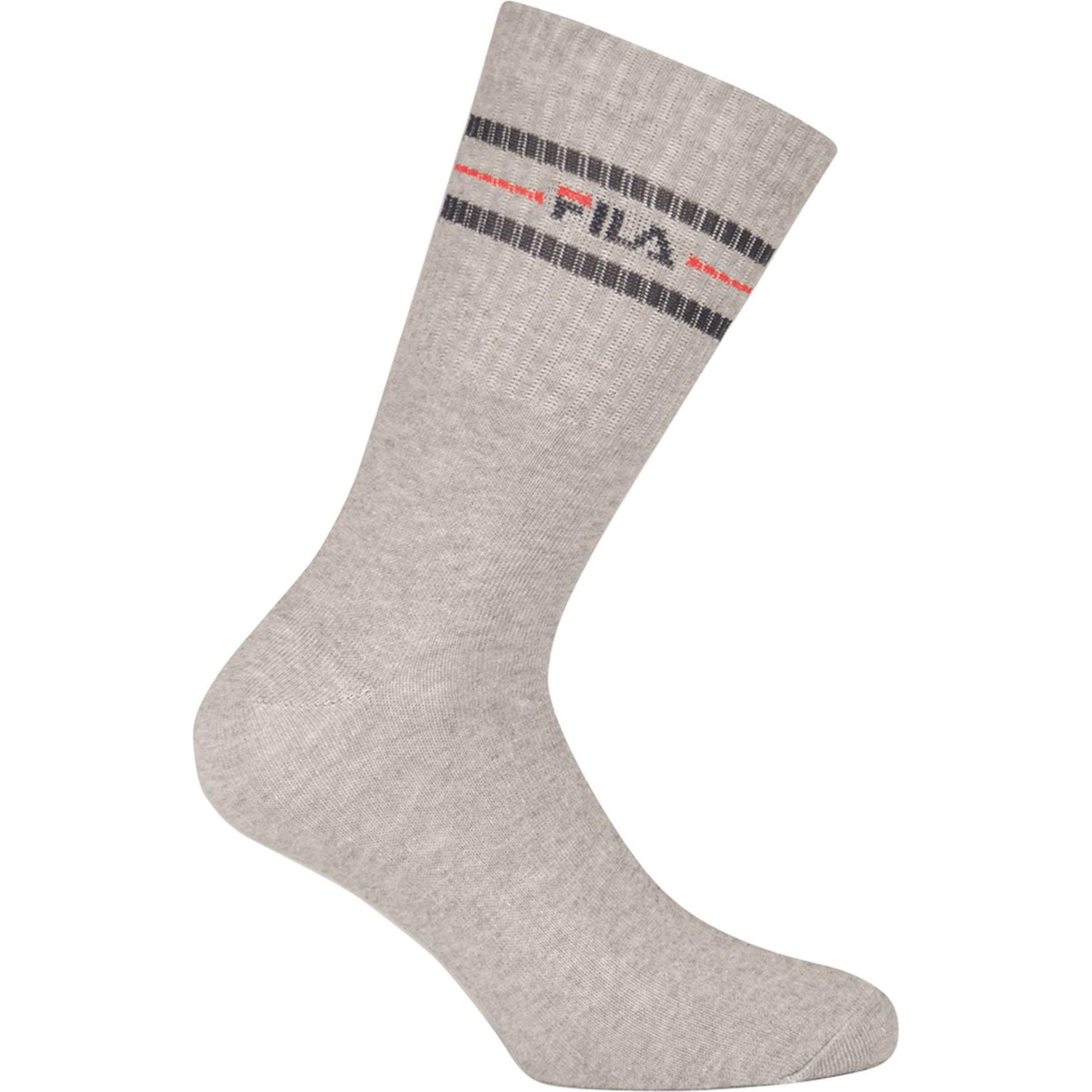 Thumbnail - FILA, Herren, Socken, Socken Sportlich Bequem sitzend, Grau, (6er Pack, 43 - 46)