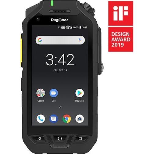 Rug Gear RG725 (32 GB, Black, 4", Dual SIM, 13 Mpx, 4G), Smartphone, Schwarz
