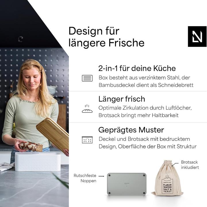 Actual product image Lars Nysøm Bread box with cutting board Glaede