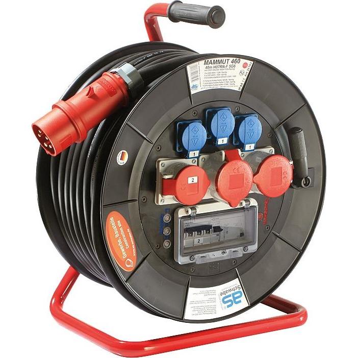 As - Schwabe, Kabelrolle, Mammut Kabeltrommel (40 m, 6 mm²)